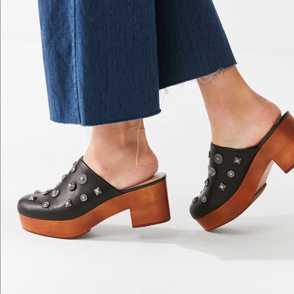 Urban Outfitters Shoes - Embellished Wooden Clog